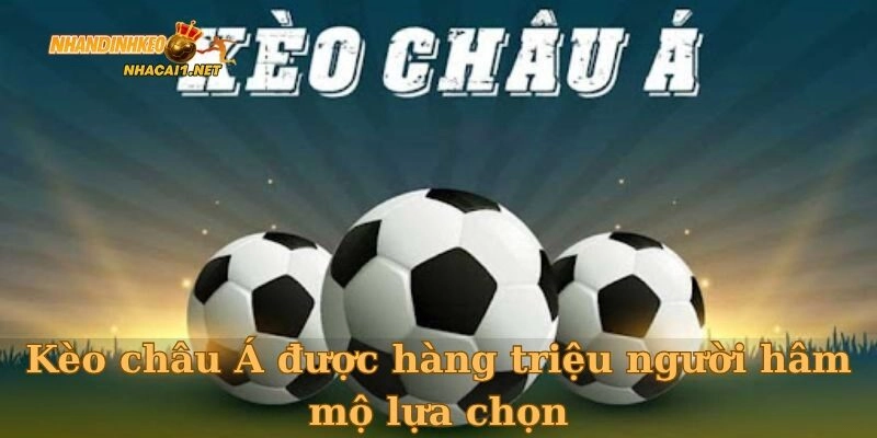 Kèo châu Á được hàng triệu người hâm mộ lựa chọn