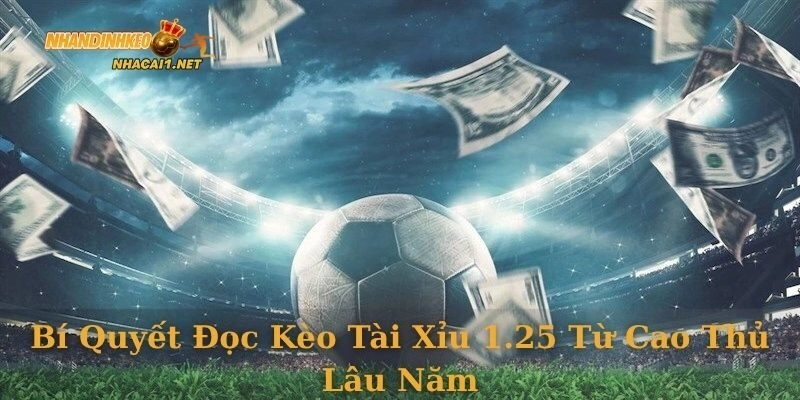 Bí quyết đọc kèo tài xỉu 1.25 từ cao thủ lâu năm